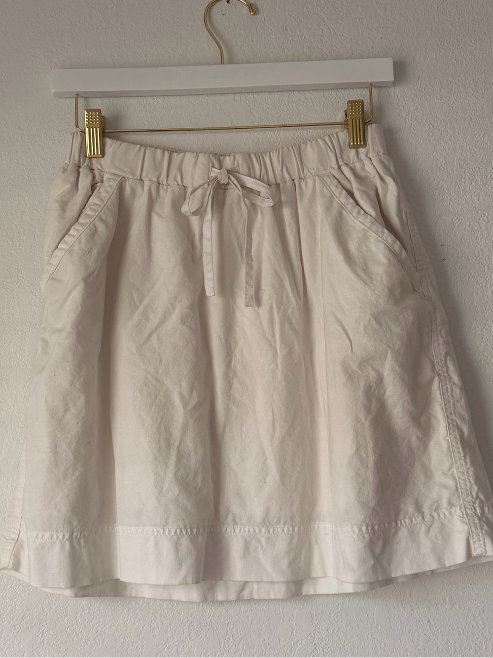 White Poplin Skirt